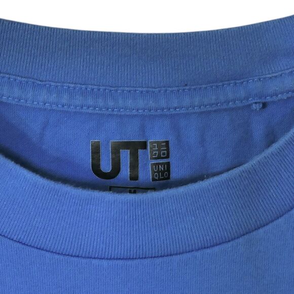 Billie Eilish X Takashi Murakami Uniqlo T Shirt Blue Size M Band Tee Eyes - Picture 4 of 6